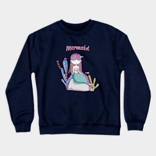 Cute Mermaid Lover Crewneck Sweatshirt